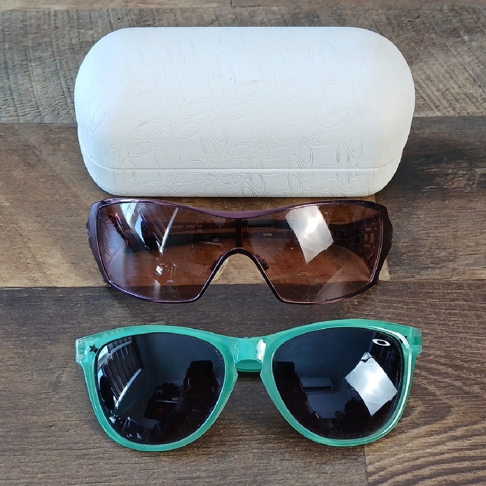 Oakley Sunglasses Lot Of 2 With Hard Case